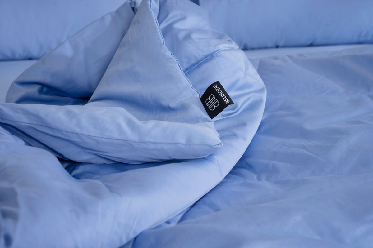 Bel Air Blue All Season Premium Cotton Solid Comforter 300 TC