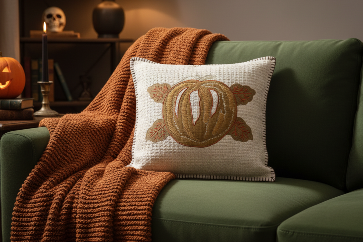 The Spellbound Pumpkin Cushion Cover ( Set of 2 )