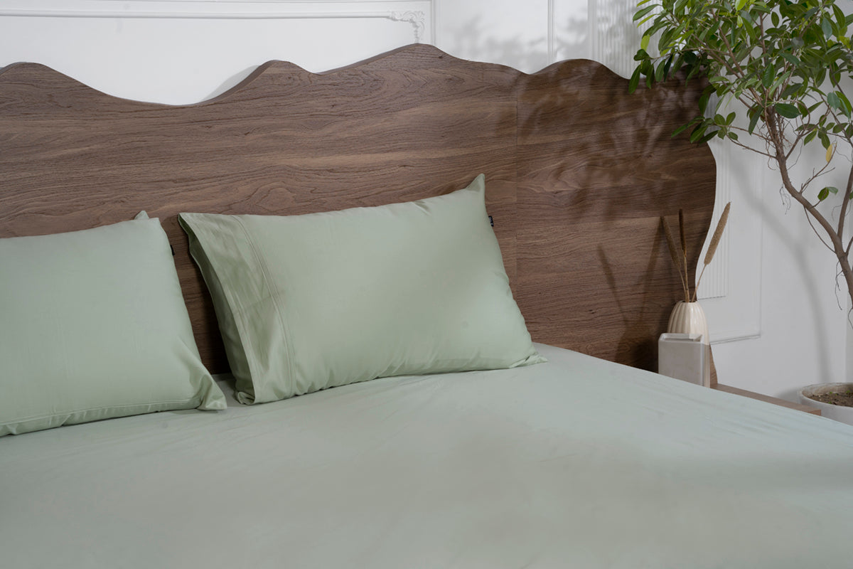 Minted Meadows Pure Cotton Solid Fitted Bed Sheet 500 TC