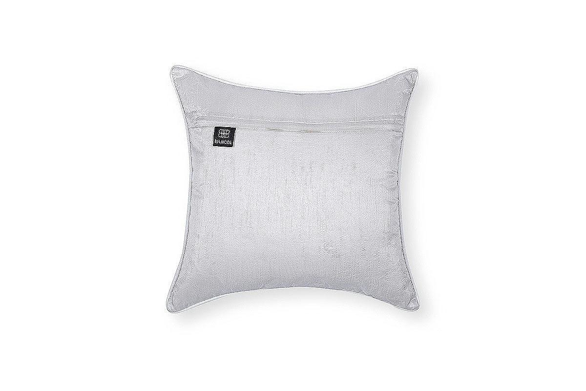 Sepia Syntax Hand Embroidered Cushion Cover ( Set of 2 )