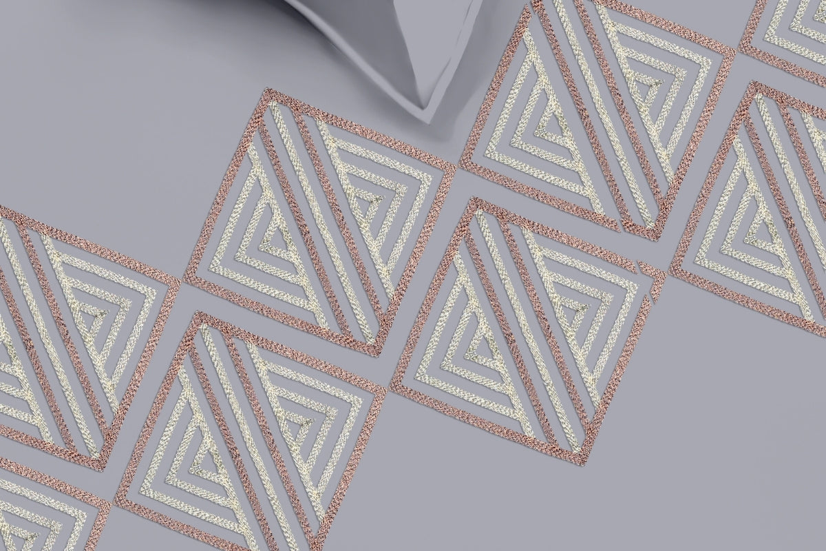 Ash Prism - 300 TC Pure Cotton Embroidered Bedsheet