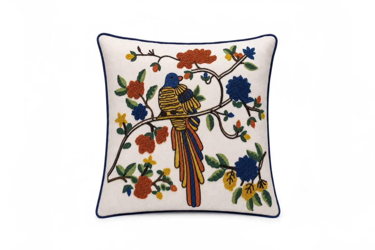 Aviary Tale Cushion Cover ( Set of 2 )