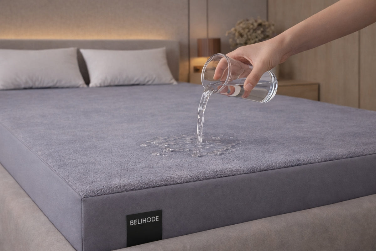 Light Grey Water Proof Mattress Protector