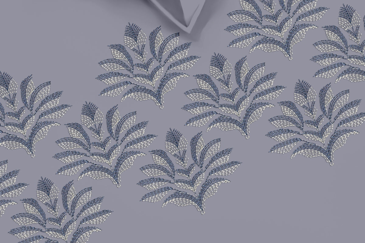 Lunar Crest - 300 TC Pure Cotton Embroidered Bedsheet