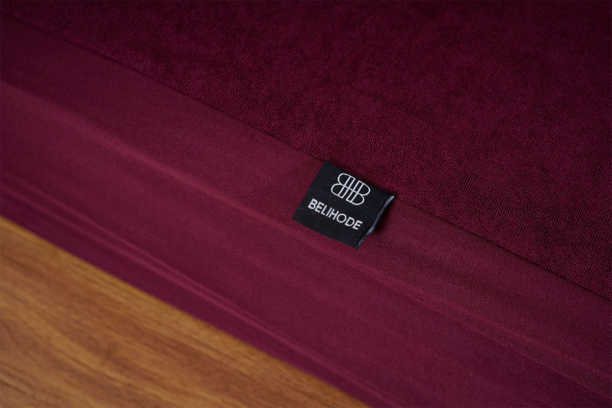 Maroon Water Proof Matress Protector