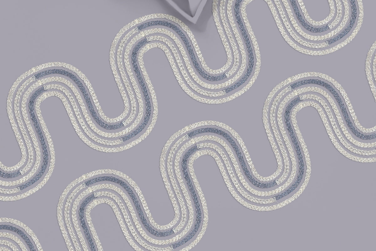 Nautical Crest - 300 TC Pure Cotton Embroidered Bedsheet