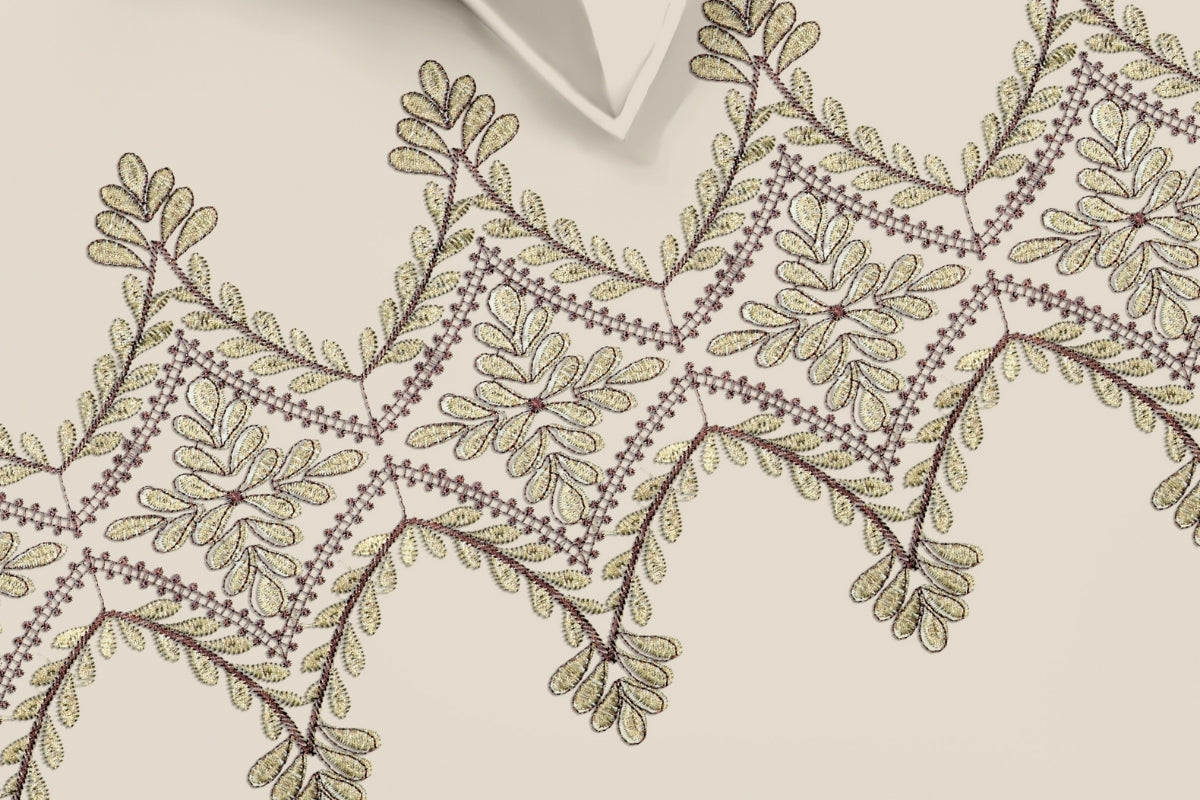 Opal Dynasty - 300 TC Pure Cotton Embroidered Bedsheet