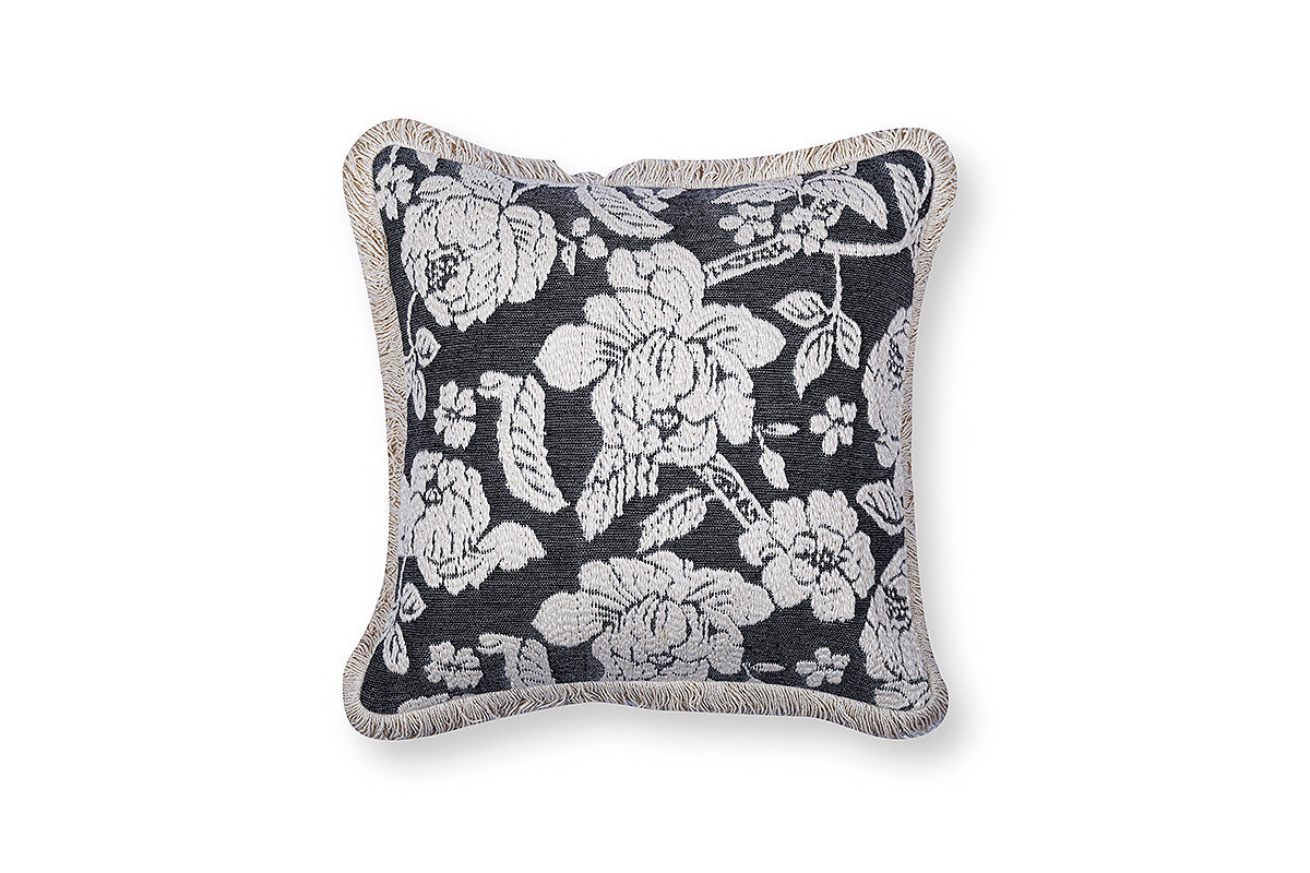 The Parisian Bloom Hand Crafted Cushion Cover ( Set of 2 )