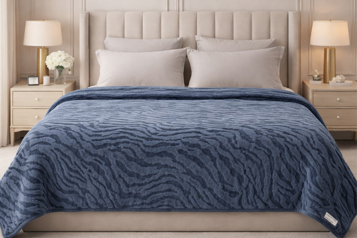 Steel Blue Ultra Fine Luxury Quilt