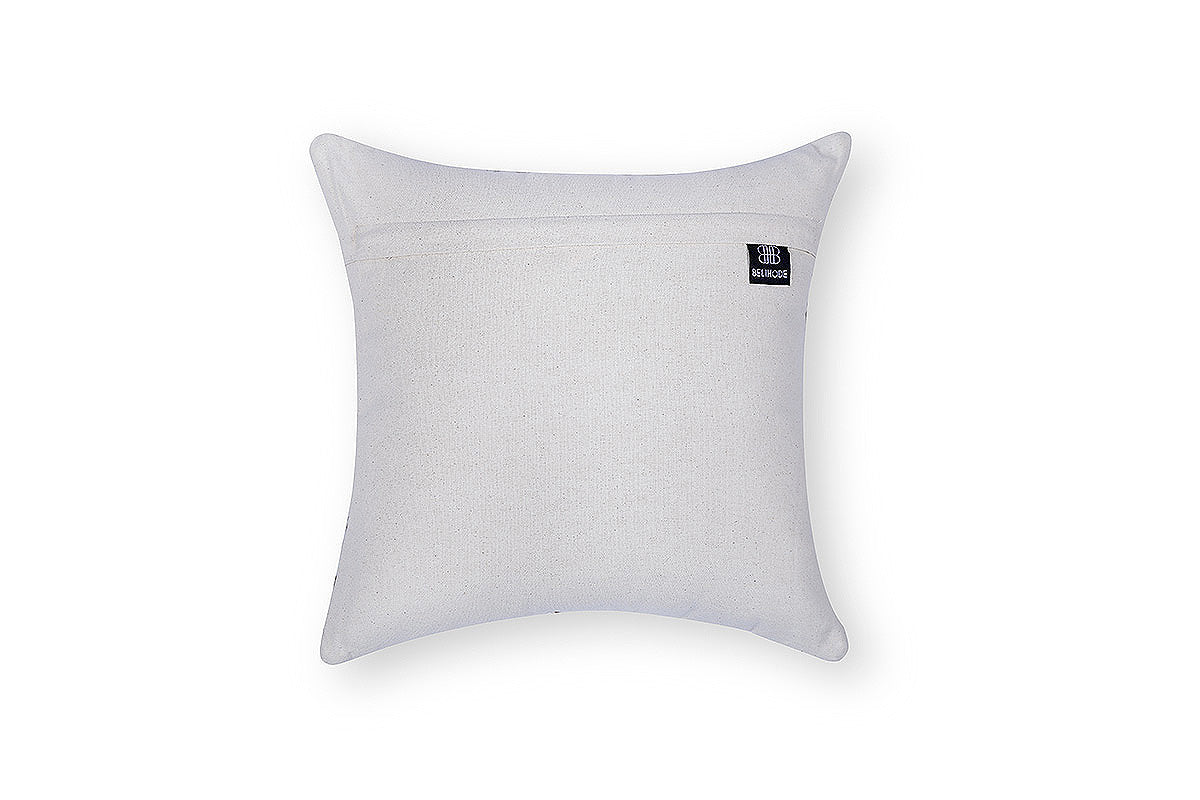 The Wanderer's Mosaic Hand Embroidered Cushion Cover ( Set of 2 )