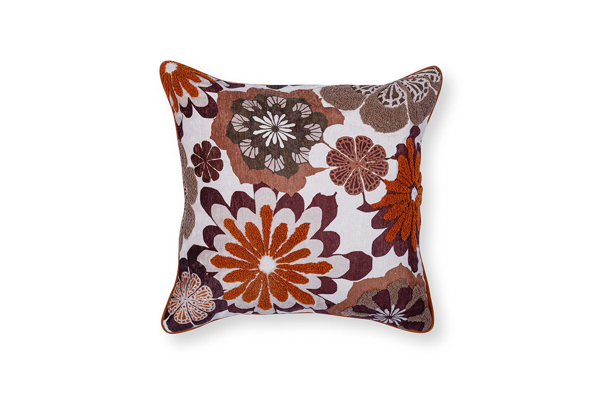 Wild Elegance Hand embroidered Cushion Cover ( Set of 2 )