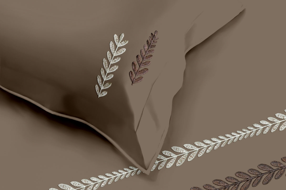 Woven Crest - 300 TC Pure Cotton Embroidered Bedsheet